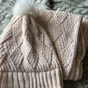 Beanie and matching scarf